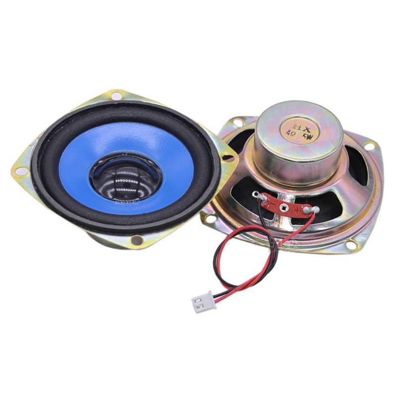 TEGHONG 2PCS 3 inch 77mm Stereo loa đầy đủ 4ohm 5W loa loa loa loa loa di động loa di động loa di động Color: With line