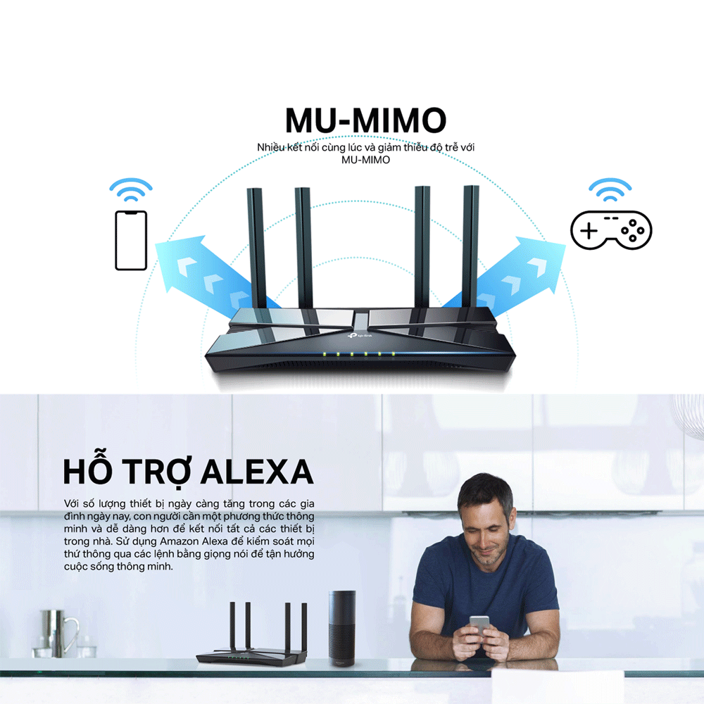 Bộ Phát Wifi TP-Link Archer AX10 Wifi 6 1500Mbps - Hàng Chính Hãng