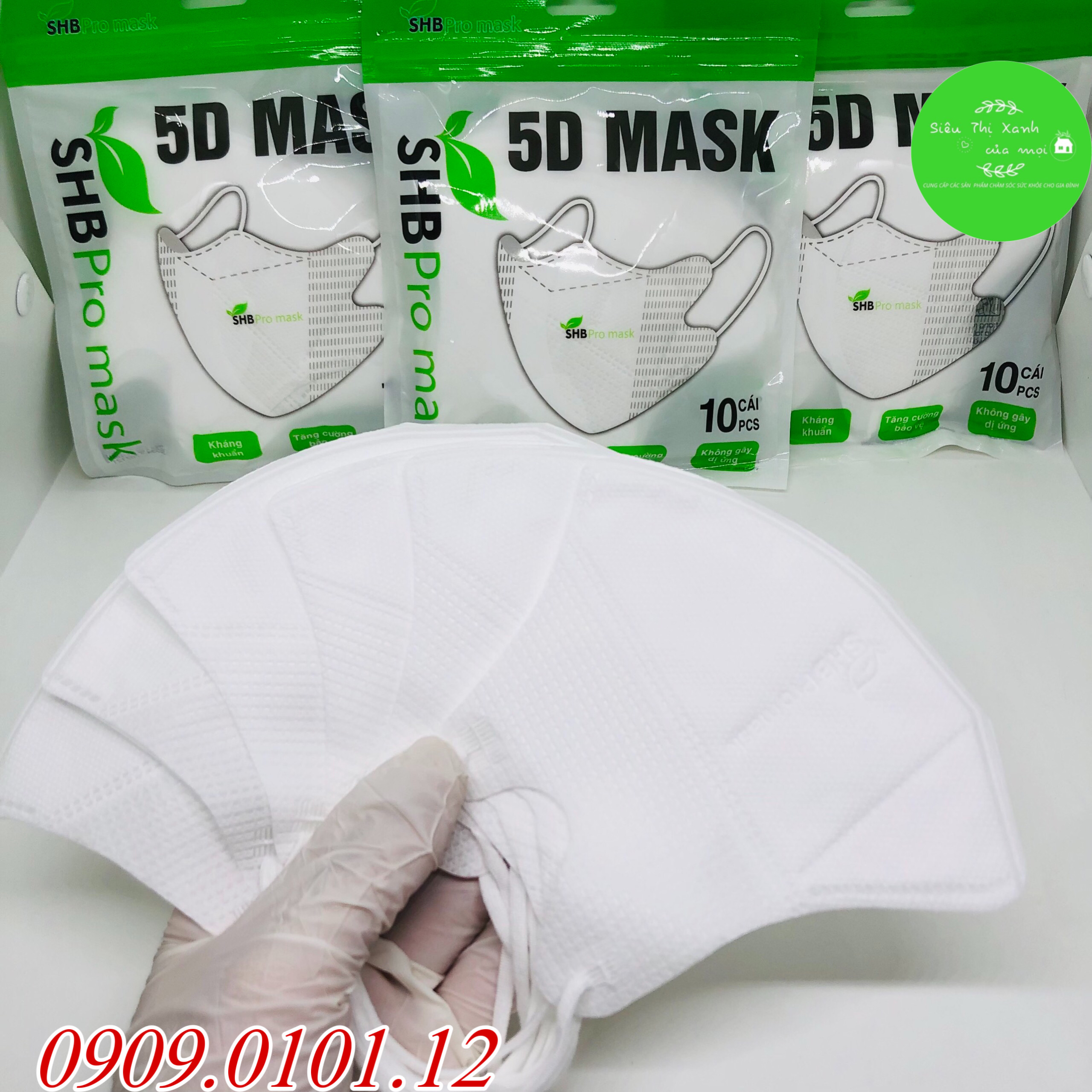 Khẩu trang 5d SHB pro mask nguyên thùng 200 cái, 5d mask hàn quốc cao cấp