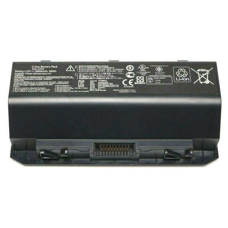 Pin dùng cho Laptop ASUS ROG G750 G750J G750JH G750JM G750JS G750JW G750JX G750JZ A42-G750 15V 5900mAh - Hàng xịn