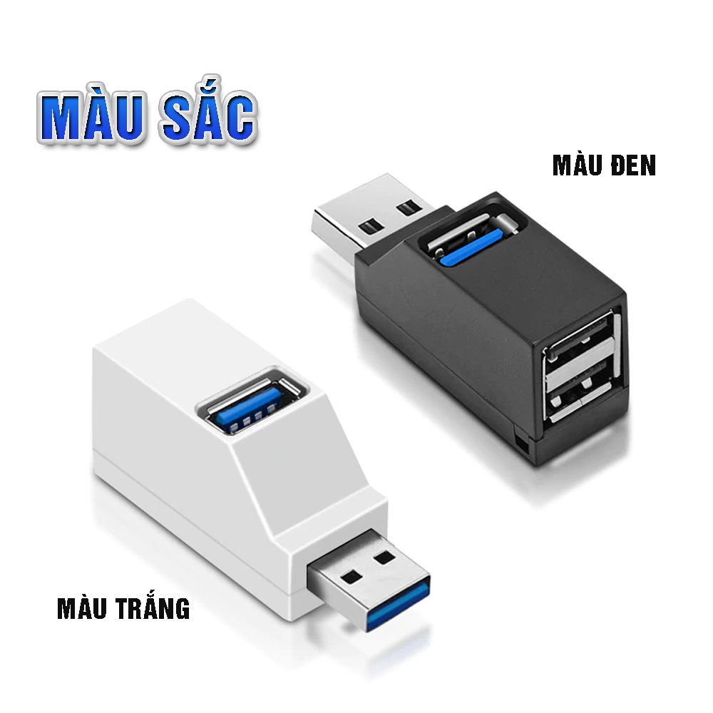 Bộ chia USB HUB 3 cổng USB 3.0 và USB2.0 độ cao cho máy tính, Laptop, PC, Tivi, Ô tô, xe hơi, thiết bị ngoại vi Dan House USB3.02.0