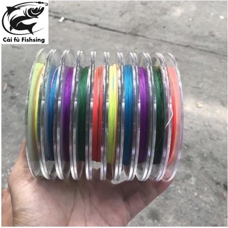 Dây dù câu cá Lure Raleigh X8 7 màu siêu đẹp siêu bền mịn dù chìm