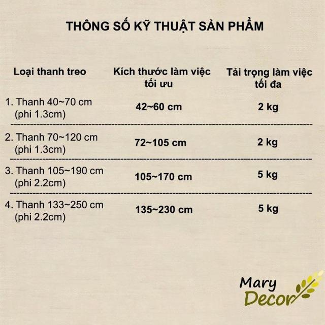 Thanh treo rèm nhà tắm đa năng nhật bản TR-01