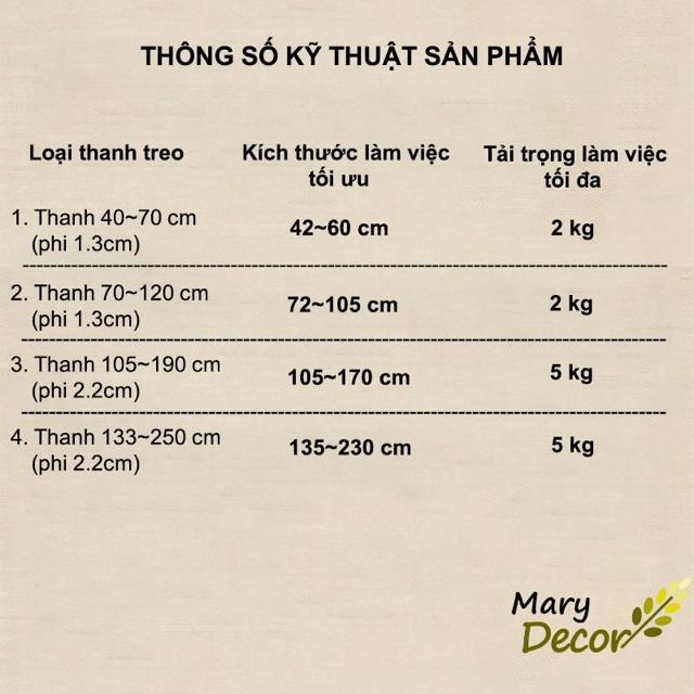 Thanh treo rèm nhà tắm đa năng nhật bản (Japan) TR-01