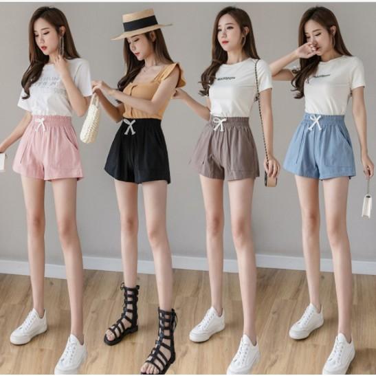 Quần short, quần đùi nữ vải đũi siêu mát , nhẹ nhàng, thấm hút mồ hôi cực tốt!!!