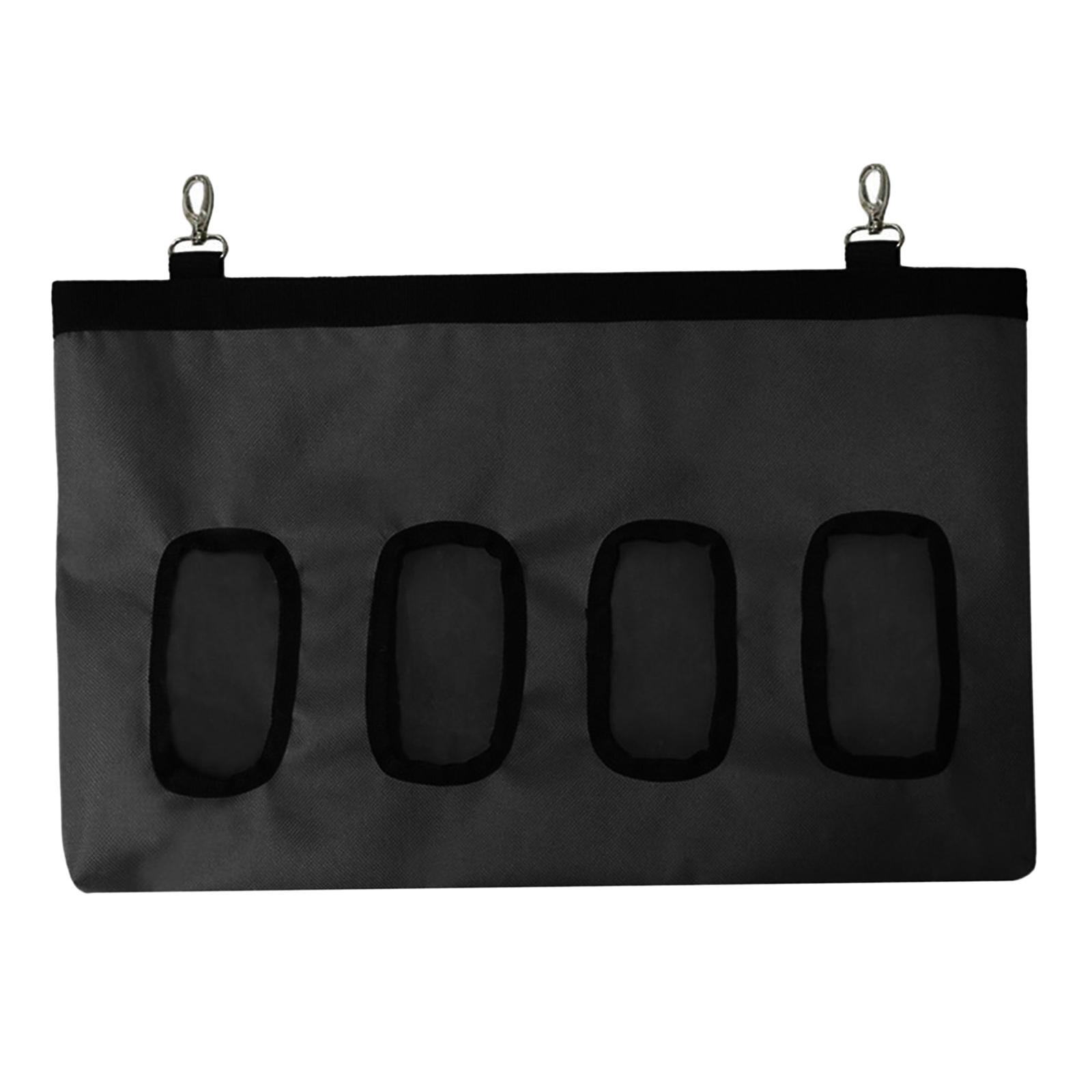 Hay Bag Hanging Pouch Feeder Holder Dispenser for Rabbit Guinea Pig Black