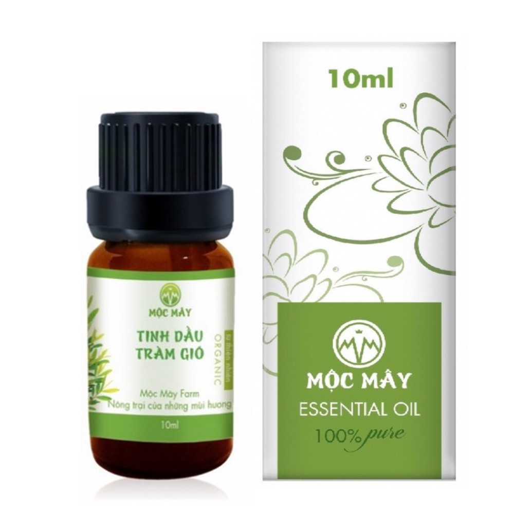 Combo 2 chai tinh dầu thiên nhiên Mộc Mây:Tinh Dầu Sả Chanh Lemongrass 10ml+Tinh dầu Tràm Gió 10ml