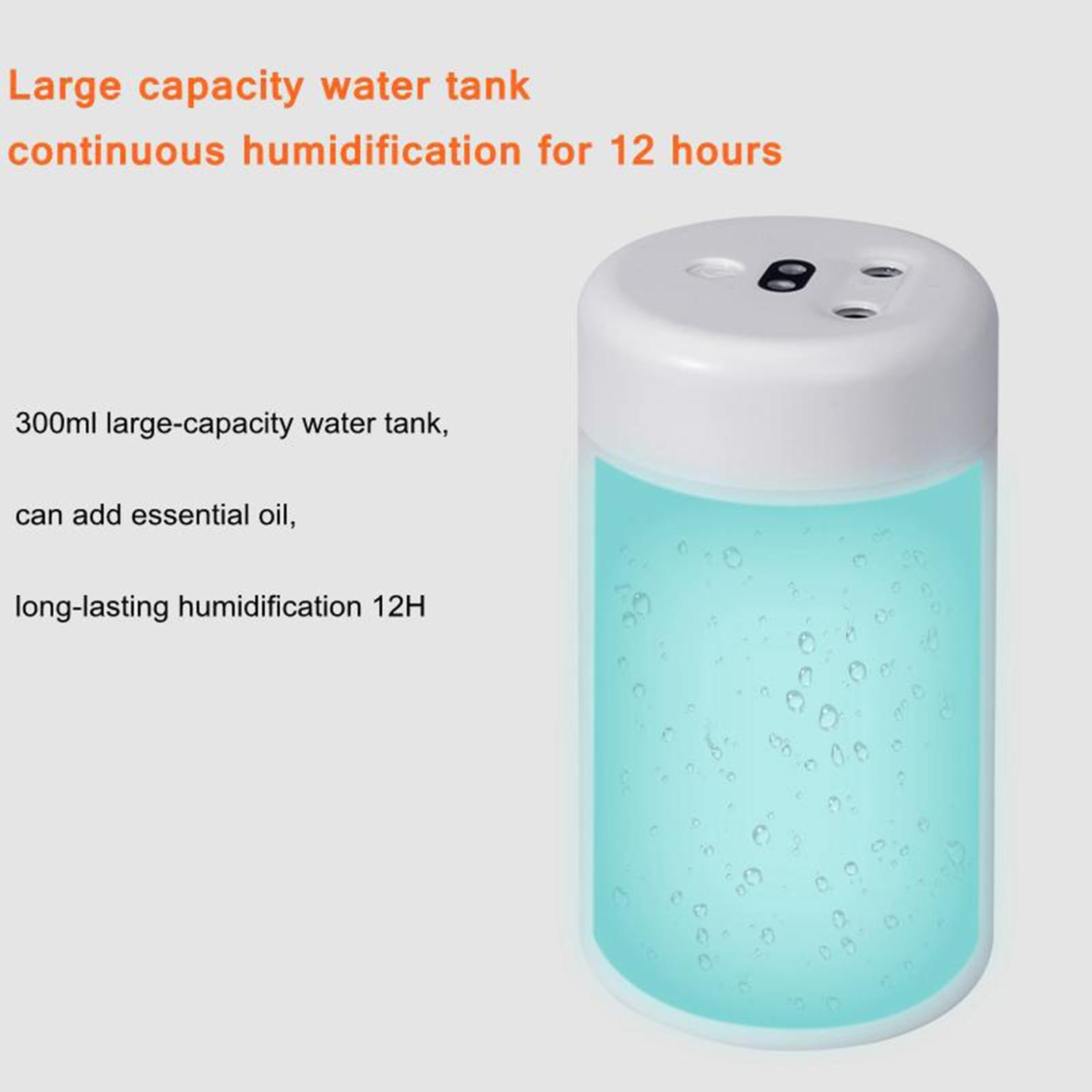 300ml Mini Humidifier USB Aroma Diffuser Air Humidifier Purifier White