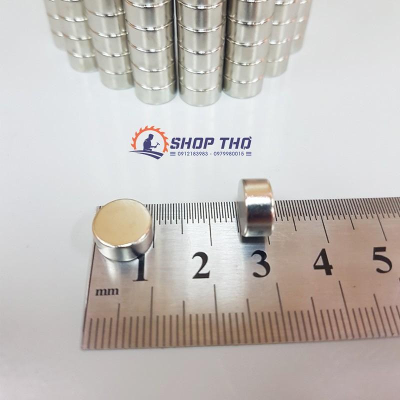 Nam châm trắng tròn D10*5mm