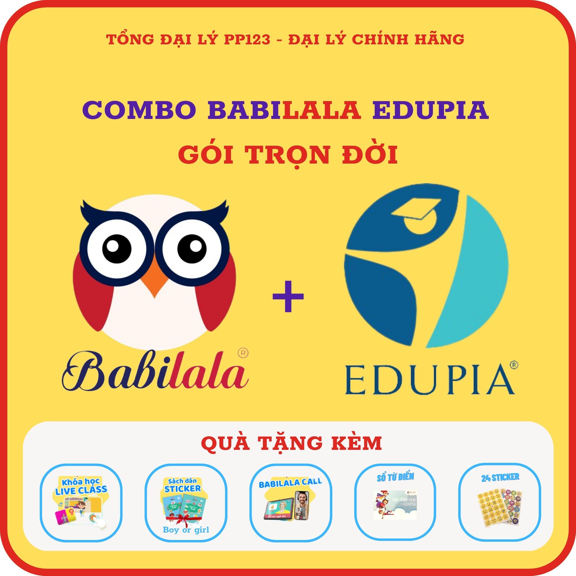 Combo BABILALA EDUPIA Trọn Đời - Phần mềm Tiếng Anh chất lượng cao