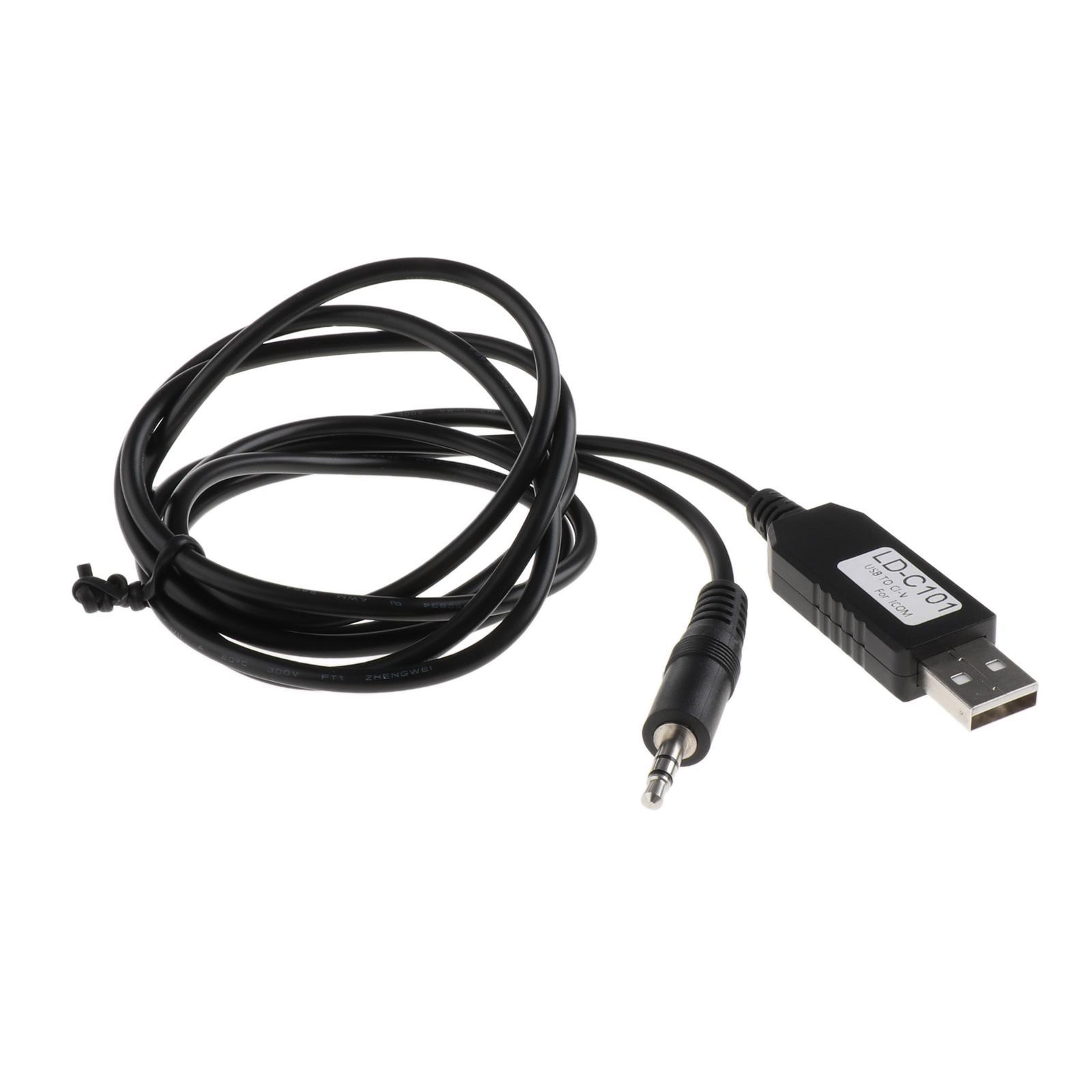 59 Inch USB CI-V CAT Interface Cable Cord for CT-17 Compatible Radios