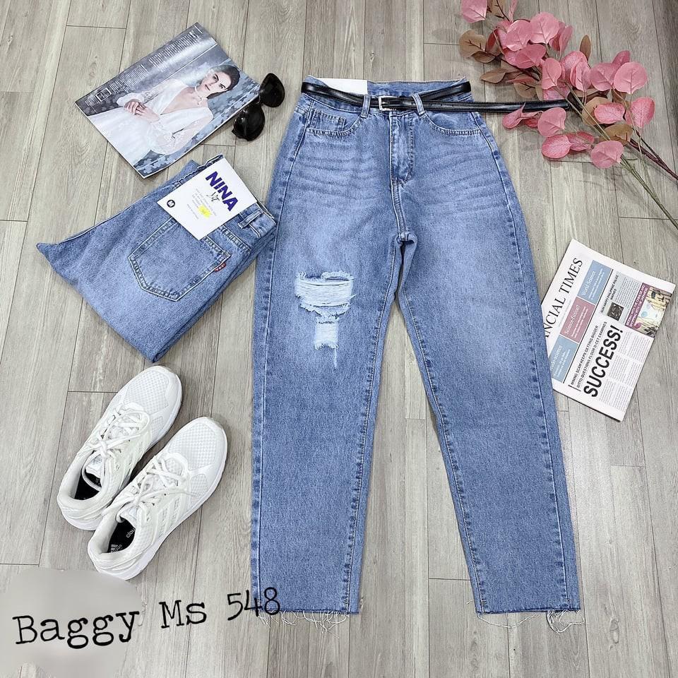 QUẦN BAGGY LỠ COTTON RÁCH CAO CẤP SHOP PHƯƠNG CHÂU