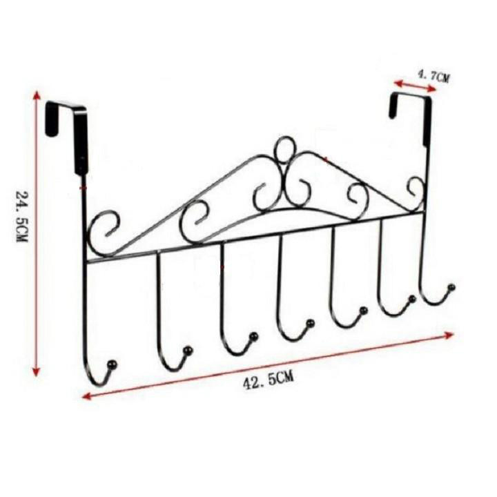 Móc Treo Đồ Sau Cửa 7 Chấu, Móc Đồ Chất Liệu Thép Không Gỉ Chắc Chắn Tiện Lợi - PucaMart