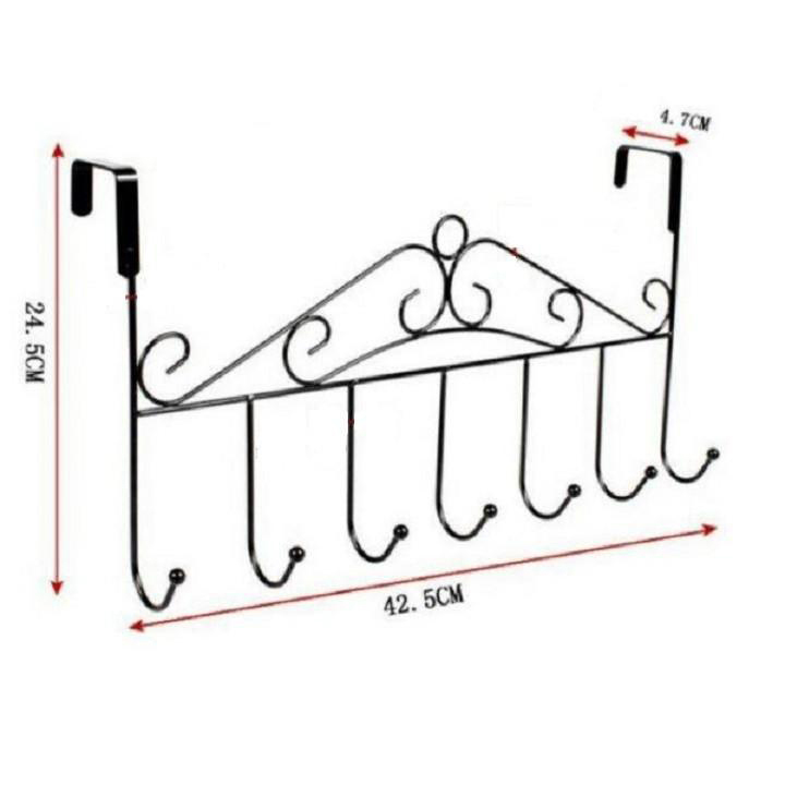 Móc Treo Đồ Sau Cửa 7 Chấu, Móc Đồ Chất Liệu Thép Không Gỉ Chắc Chắn Tiện Lợi - PucaMart