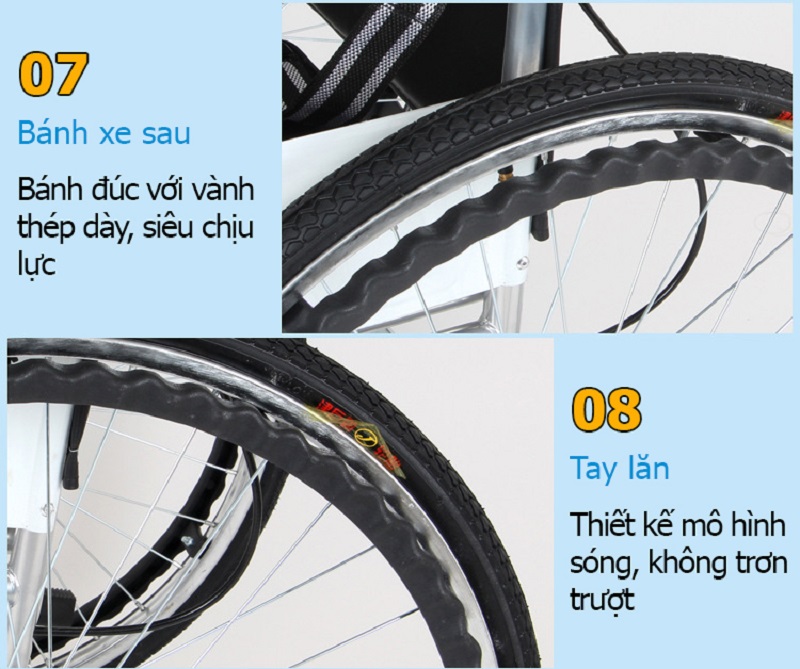 Xe lăn đa năng có bô vệ sinh, có thắng NIKITA S213-5 dành cho người khuyết tật, bệnh nhân, người già 2024