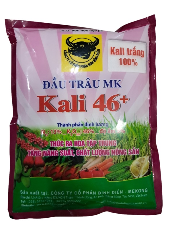 Phân bón đầu trâu Kali trắng 46+ giúp ra hoa tập trung - Tăng đậu trái- Quả to đẹp