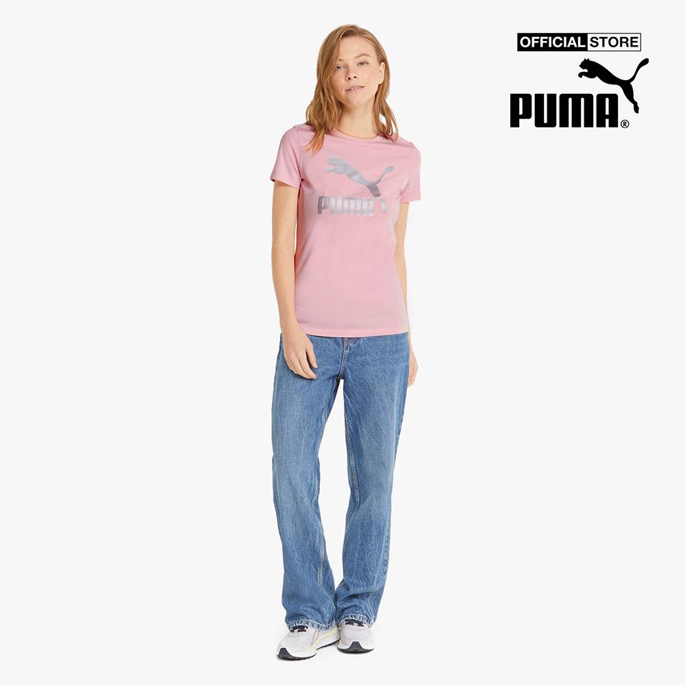 PUMA - Áo thun nữ tay ngắn Classics Logo 534699