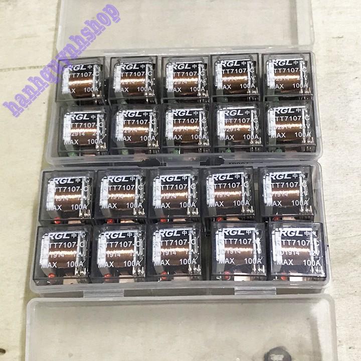 Hộp 10 Rơ Le 5 Chân 12V 100A Hoặc 24V 100A