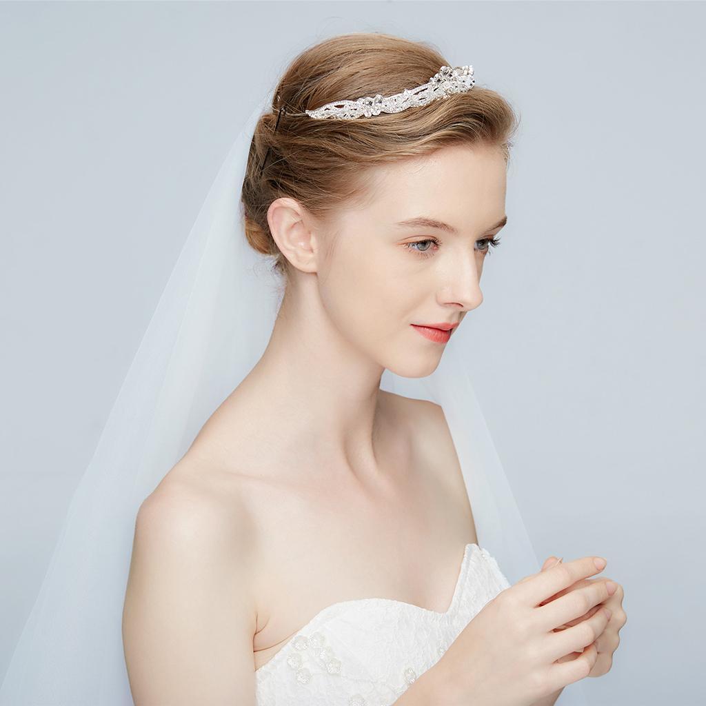 Rhinestone Tiara Crowns Bridal Crystal Hairband Wedding Party Hair Accessory