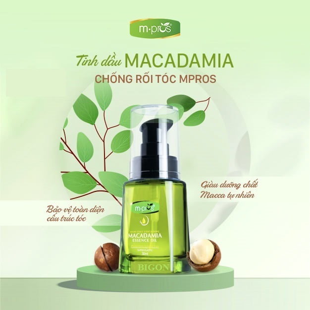 Tinh Dầu Dưỡng Tóc - Chống Rối Tóc Macadamia M.PROS 30ml