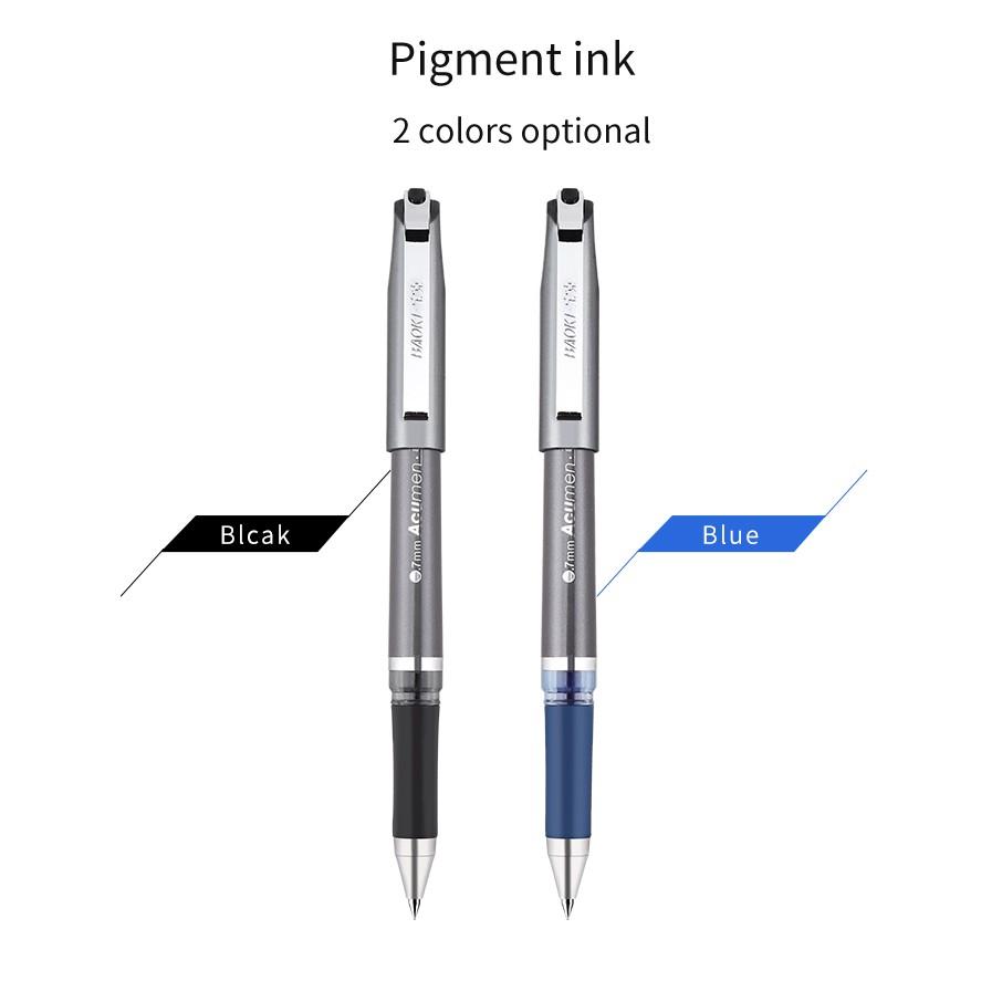 Bút Gel 0,7mm Khô Nhanh ,2 Mực Đen/Xanh ,Có Kẹp Kim Loại, BAOKE/PC1588