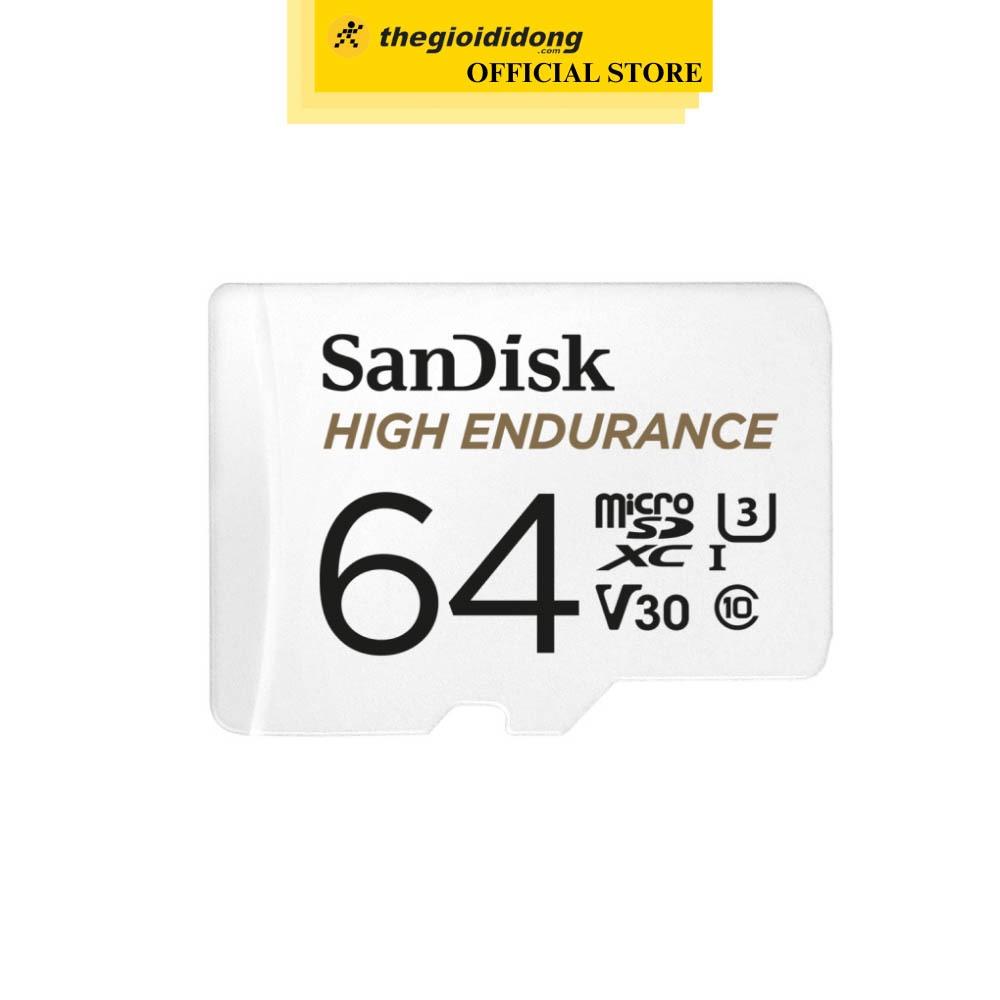 Thẻ nhớ chuyên Camera Sandisk MicroSD 64GB class 10_U3 - Hàng chính hãng