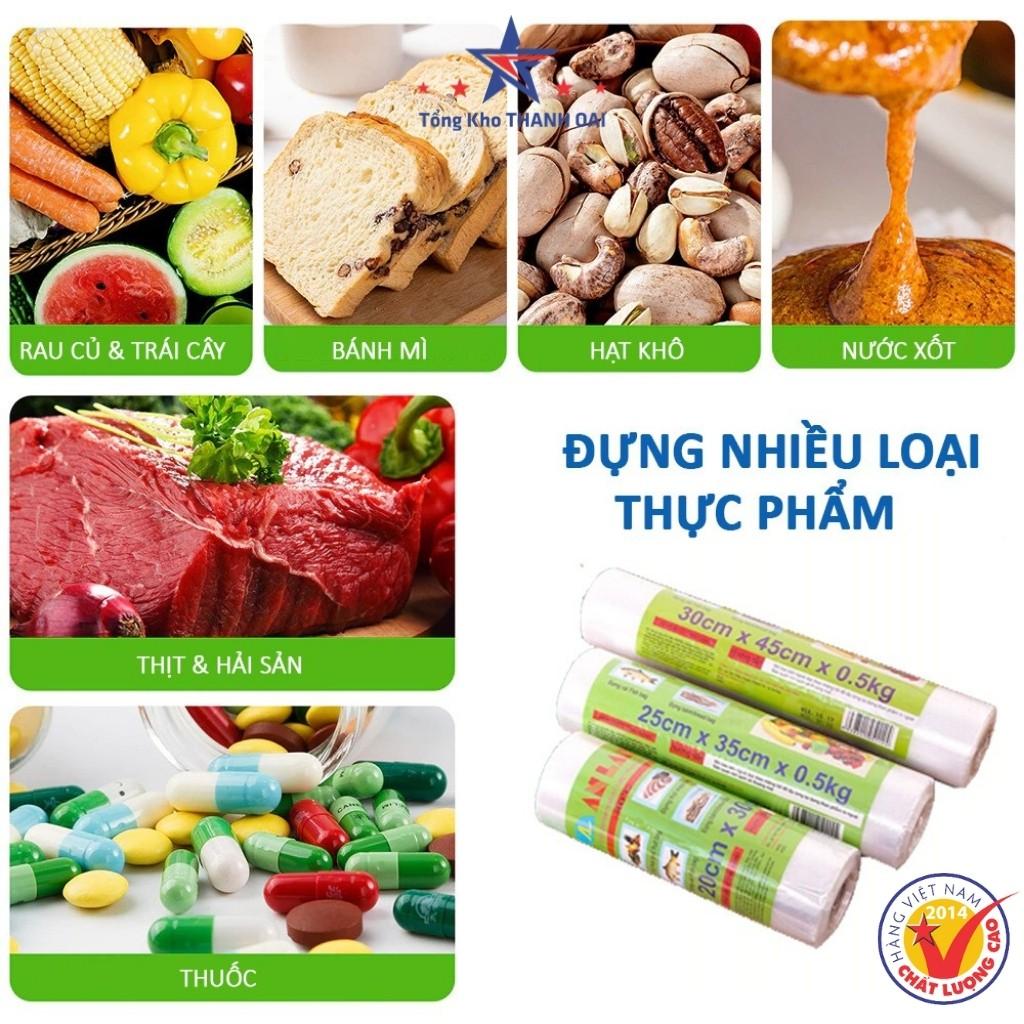 Túi đựng thực phẩm tự hủy sinh học trong suốt bảo quản thực phẩm sạch sẽ an toàn