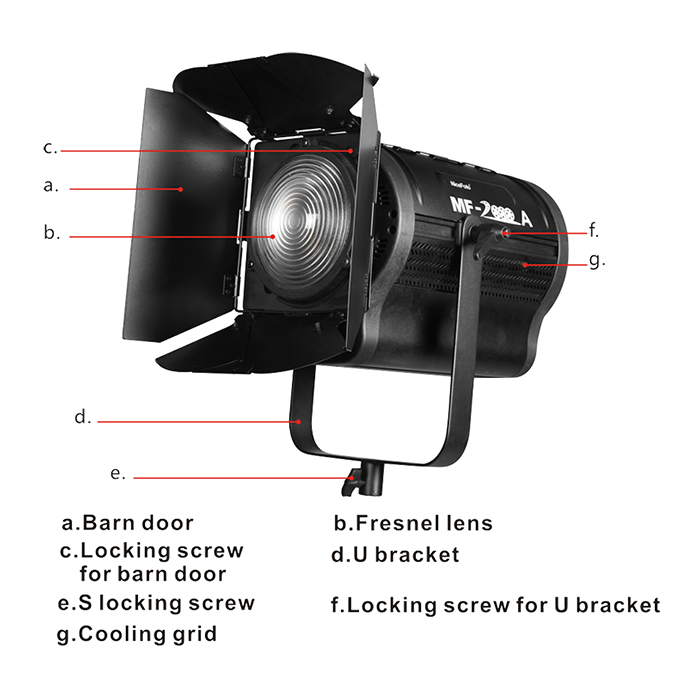 Đèn Nicefoto LED Film Light MF2000A 3200-7500K