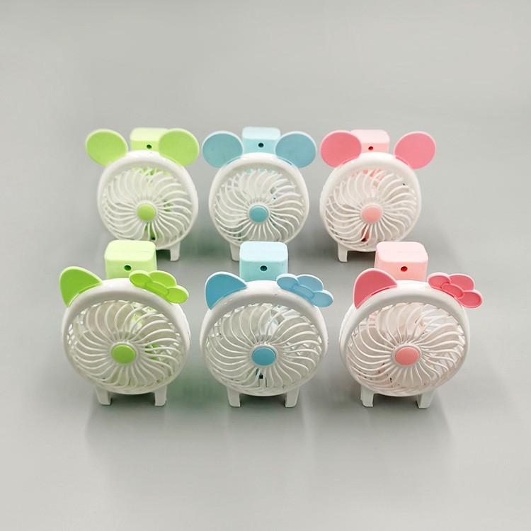 Quạt USB Mini Cầm Tay, Để Bàn Kiểu DángHình Thú Nhỏ Gọn Dễ Dàng Sử Dụng
