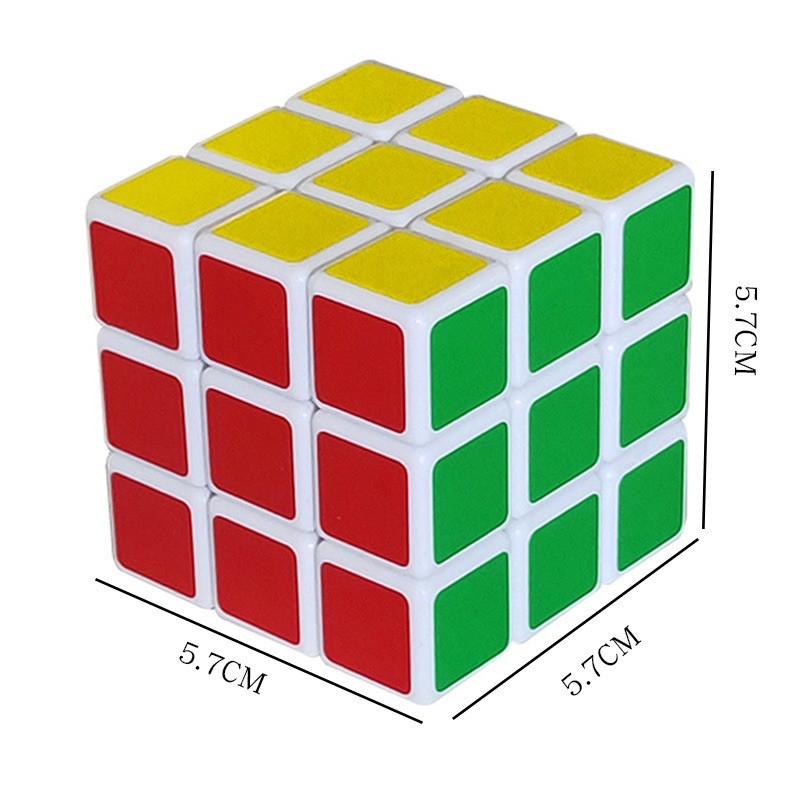 Rubik 3x3 cho bé tập chơi màu trắng loại rẻ