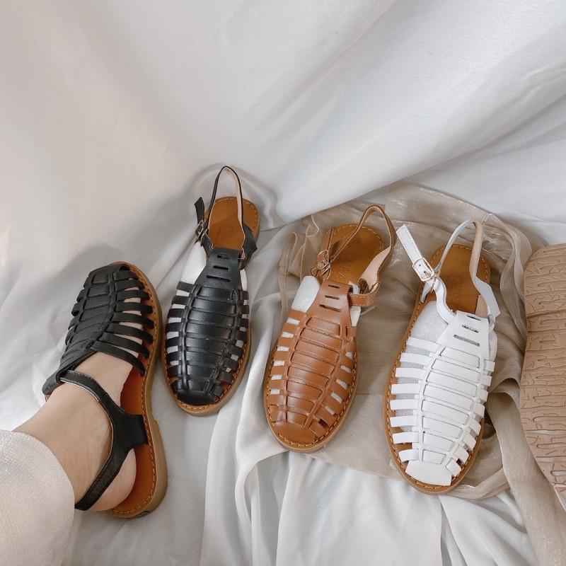 GIÀY SANDAL RỌ ĐẾ BẰNG 1,5 PHÂN VINTAGE DỄ THƯƠNG FORM CHUẨN