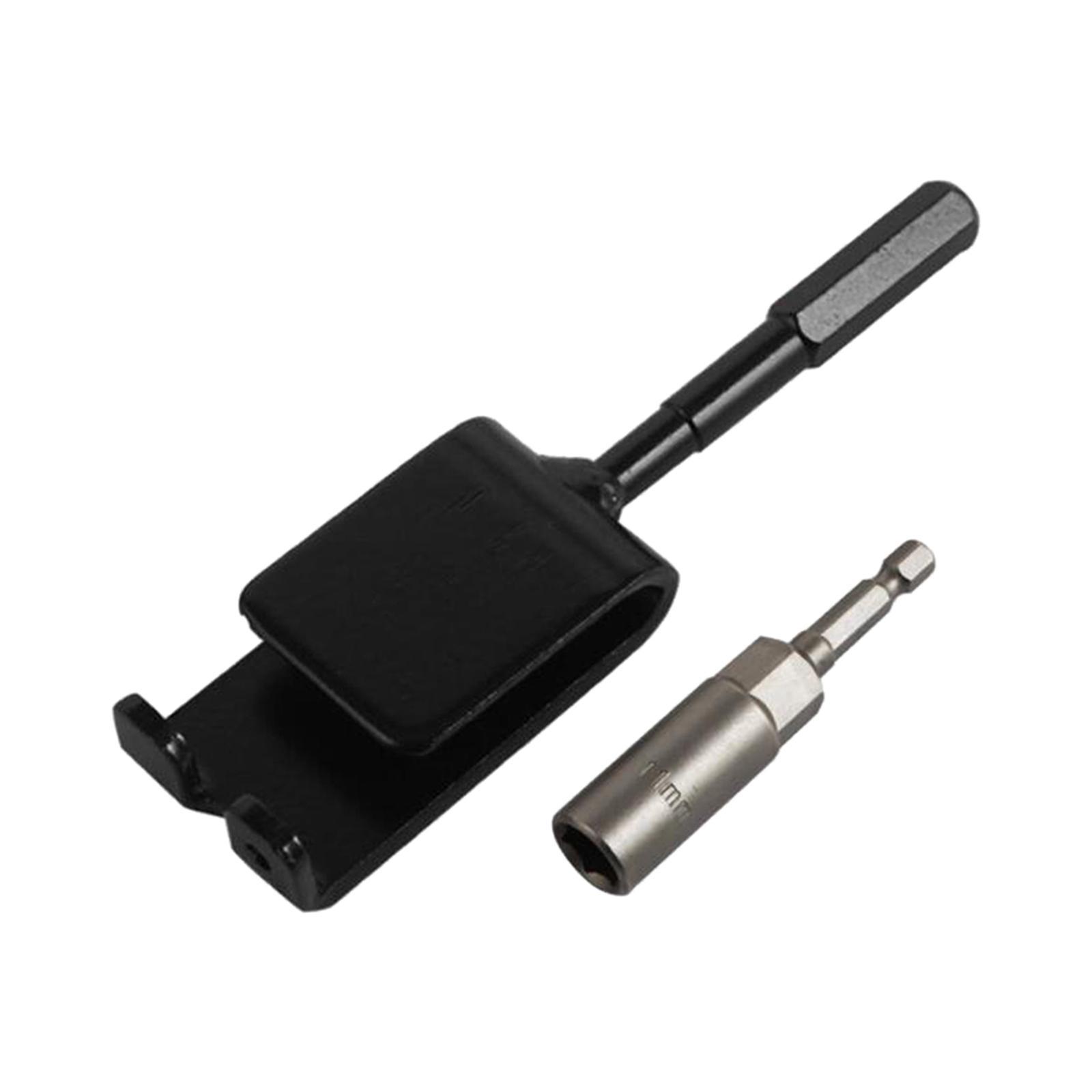 Ice Anchor Power Drill Adapter with Sleeve for Fixation of Canopies Tent Peg