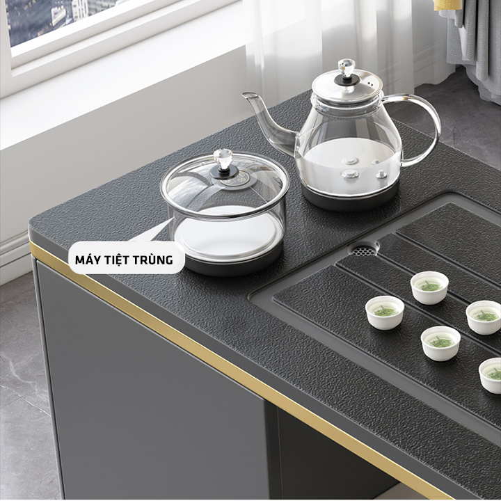 Bàn Trà Sofa Ngồi Bệt Thông Minh Đa Năng -  Bàn trà điện thông minh đun nước siêu tốc kết hợp sạc ko dây, có dây, loa bluetooth