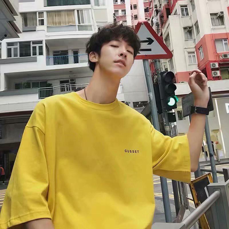 Áo thun ngắn tay đơn giản phong cách năng động trẻ trung cho nam