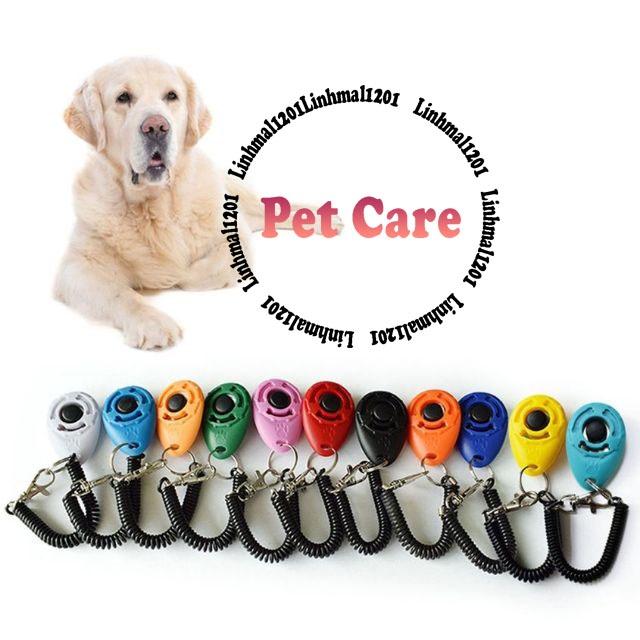 Clicker huấn luyện thú cưng màu ngẫu nhiên