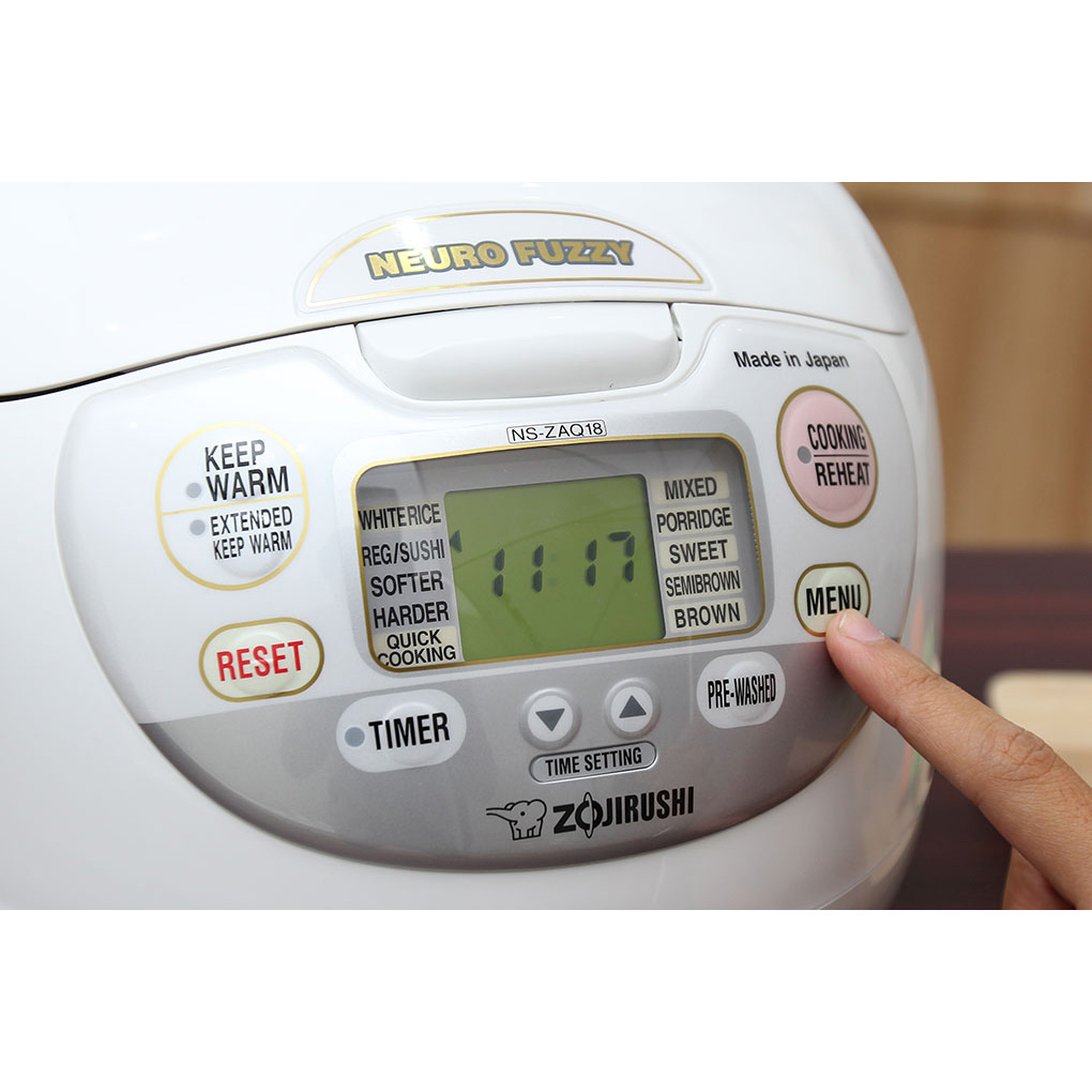Nồi Cơm Điện Tử Zojirushi ZONC-NS-ZAQ18-WZ - Hàng chính hãng