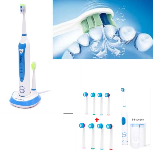 Bộ Bàn Chải New Smile Sonic MAF8101-X + Tặng 1 Bộ Bàn Chải New Smile TR5122