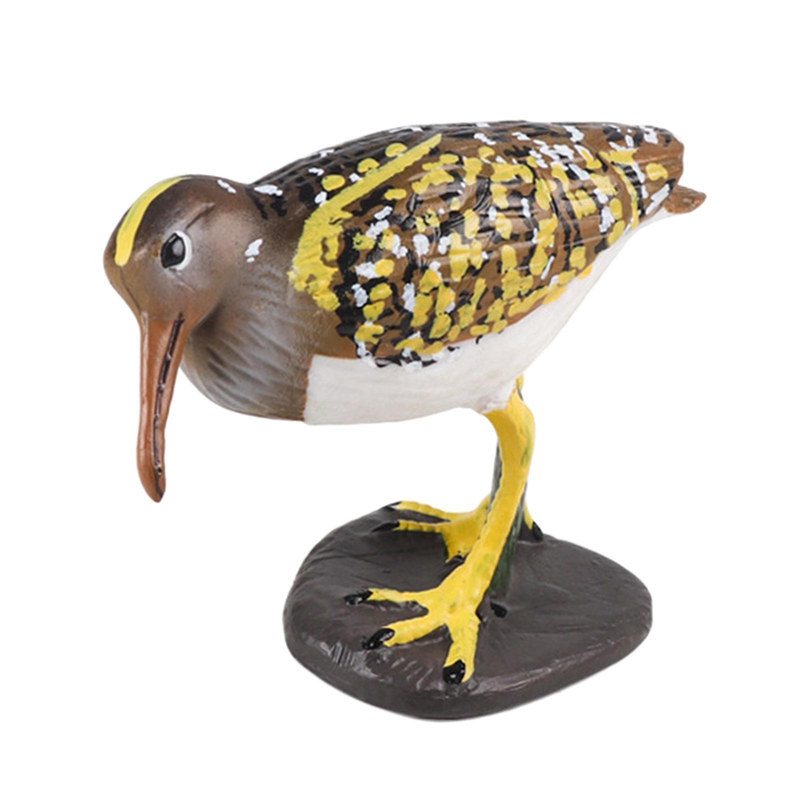 Durable Bird Figurine Ornament Fine Workmanship Bird Statue for Bookshelf Desktop