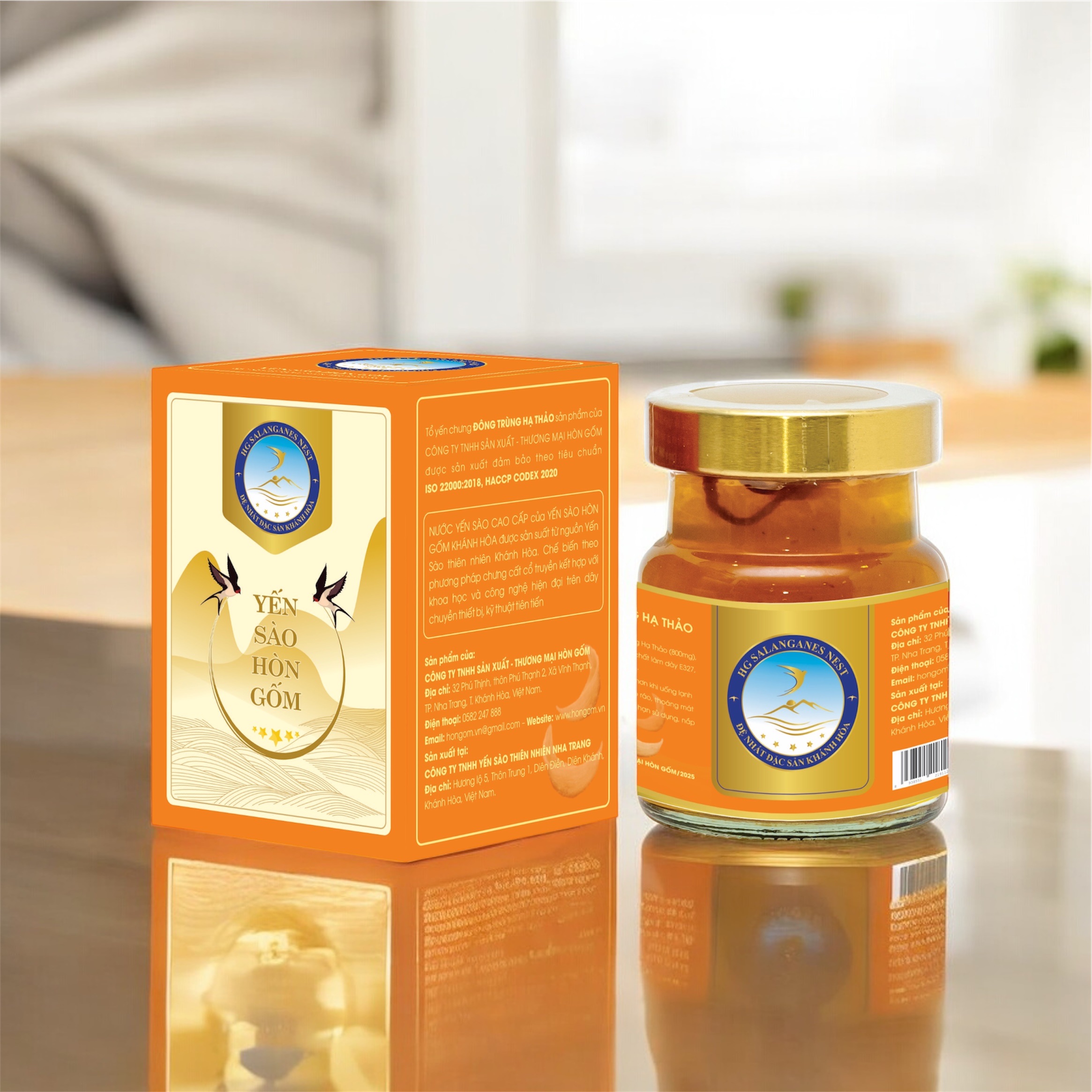 [Set QT 6 Hũ] Tổ Yến Chưng Đông Trùng Hạ Thảo - Yến Sào Hòn Gốm Chính Hiệu Khánh Hoà - HGK NEST