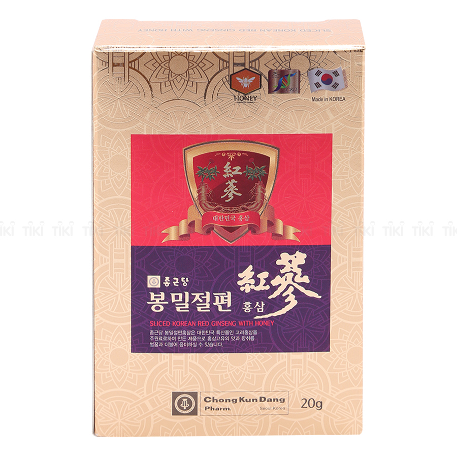 Thực Phẩm Chức Năng Hỗ Trợ Bồi Bổ Sức Khỏe Hồng Sâm Lát Chong Kun Dang Ginseng House 200g