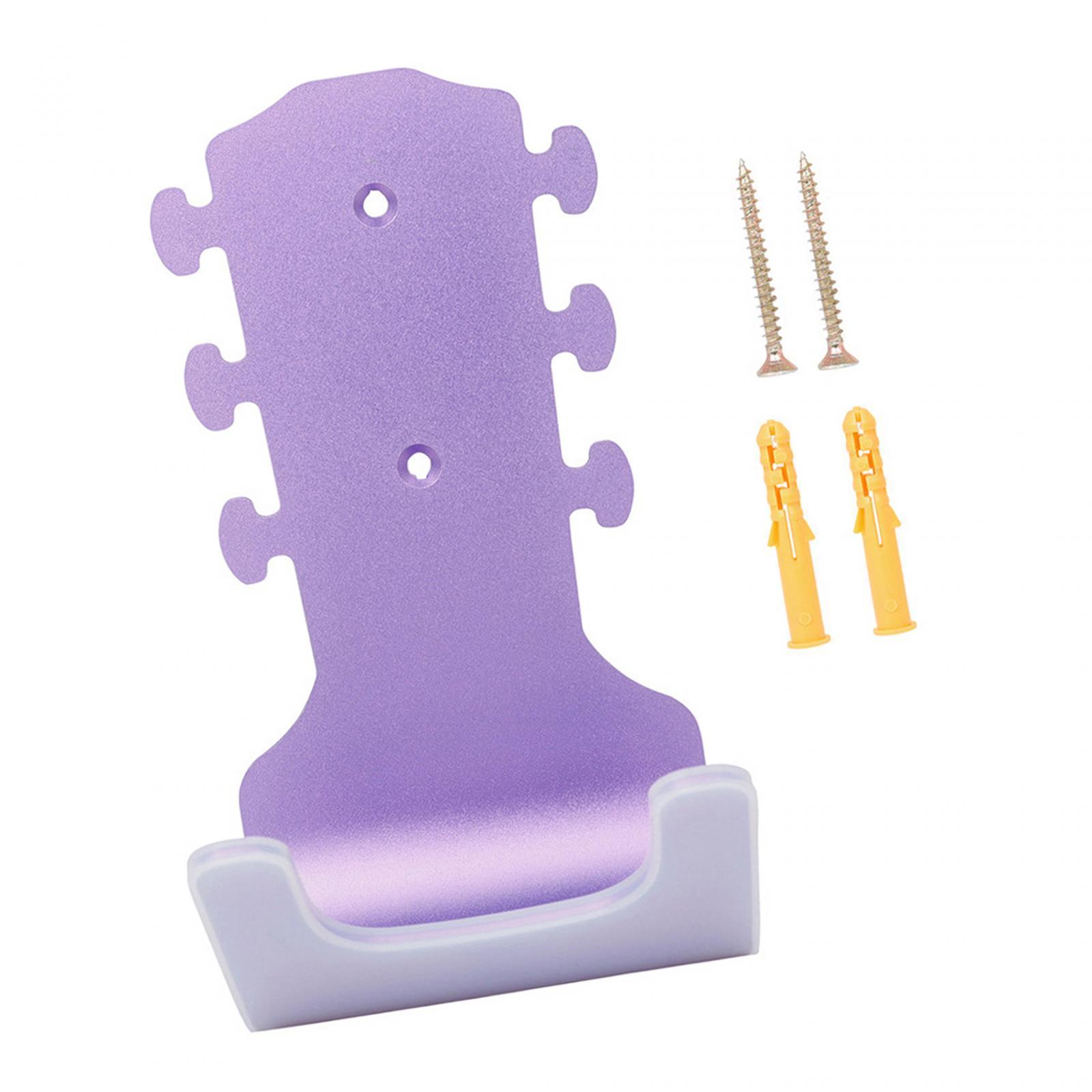 Ukulele Wall Mount Stand, Guitar Wall Mount Hanger with Screws, Guitar Rack for Acoustic and Electric Guitars Bass String Instruments Mandolin