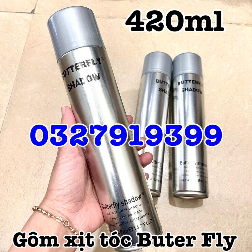 Gôm xịt tóc Butterfly Shadow 150 - 320 - 420ml tùy chọn