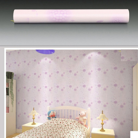 5m giấy decal cuộn bồ công anh tím DT44(45x500cm)
