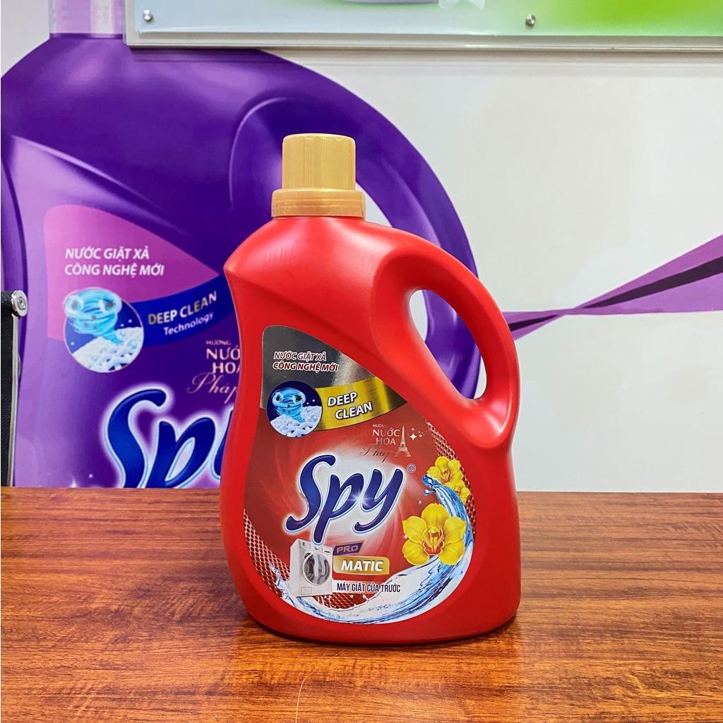 Can nước giặt cửa ngang 3,6 kg SPY Deep Clean Matic ít bọt, sạch sâu, thơm lâu giúp làm mềm vải