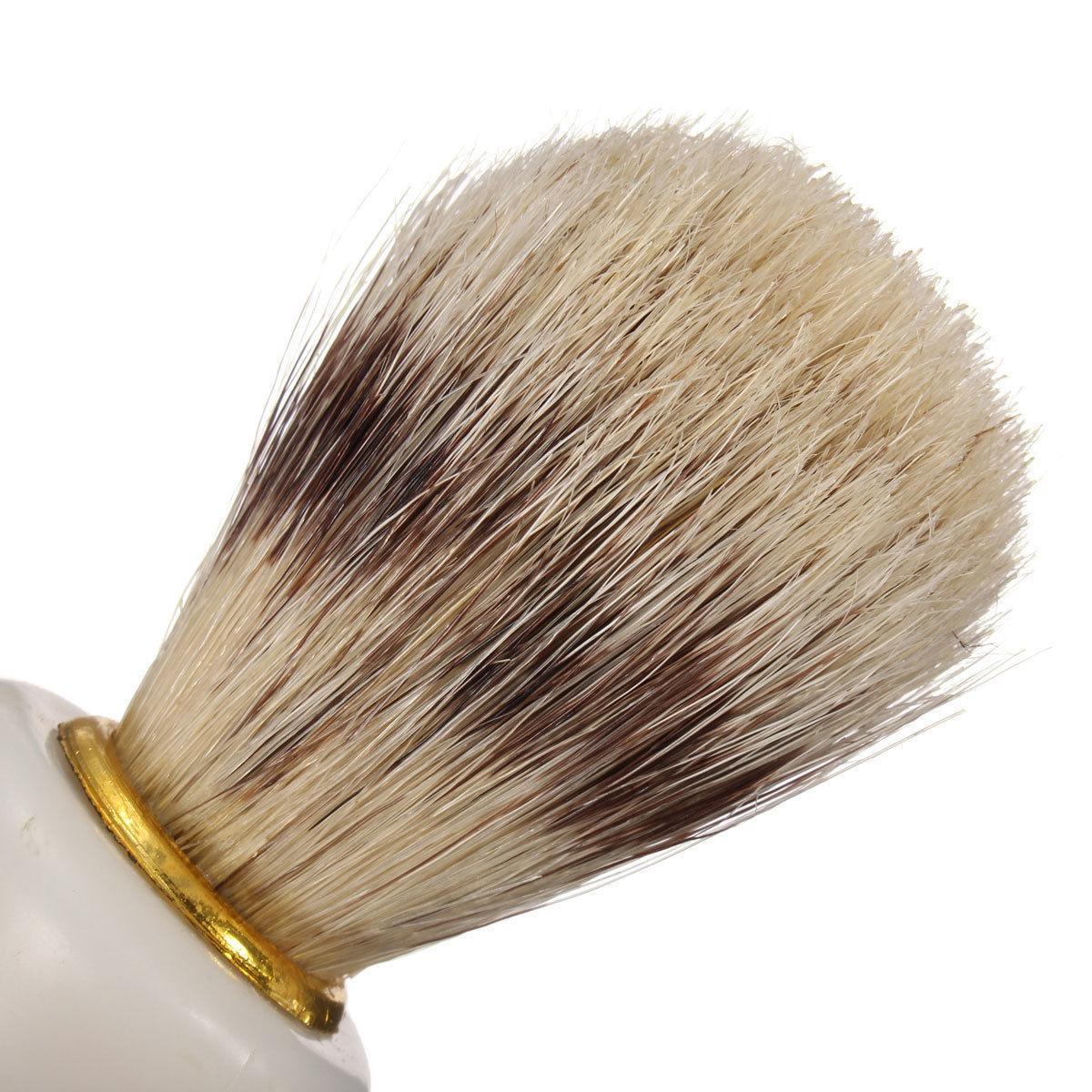 Plastic Handle Hair Shave Brush Bristle Shaving Tool
