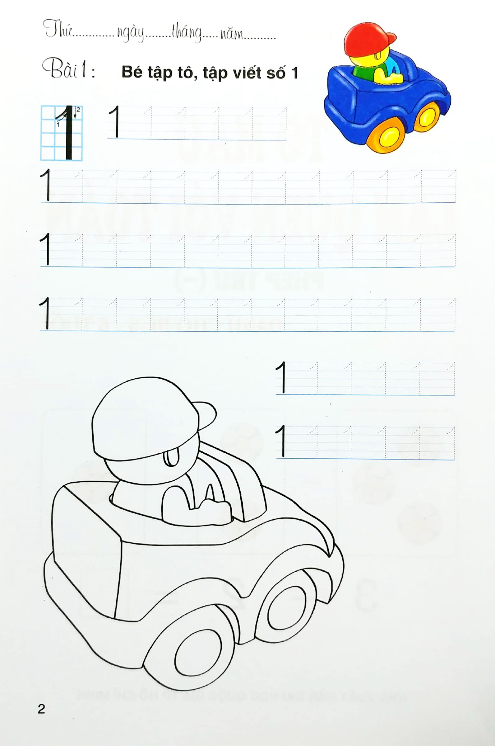 Tô Màu - Làm Quen Với Toán - Phép Trừ (Dành Cho Trẻ 5-6 Tuổi)
