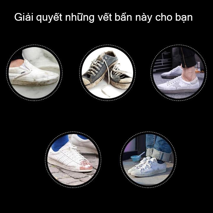 Chai Tẩy Trắng Giày Dép Vết Ố Vàng, Vệ Sinh Túi Xách Siêu Sạch , Dung Dịch Khử Mùi Hôi Giày Hiệu Quả 330Ml