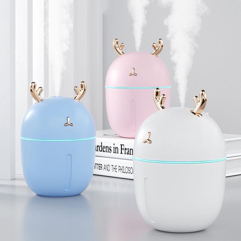 Di Động Thoáng Mát Sương Máy Phun Sương Tạo Độ Ẩm 300Ml USB Mini Máy Tạo Độ Ẩm Không Khí 7 Màu Máy Phun Sương Tạo Ẩm Cho Phòng Ngủ Văn Phòng