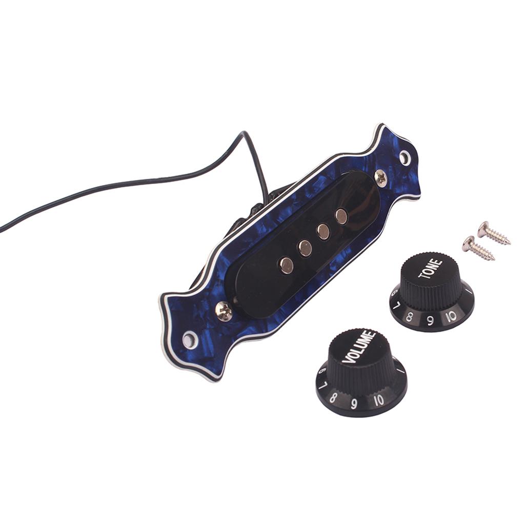 Sunnimix 4 Dây Đàn Guitar Bán Tông Điều Khiển Âm Lượng W/Màu Nút Âm Lượng Cho Đàn Ukulele