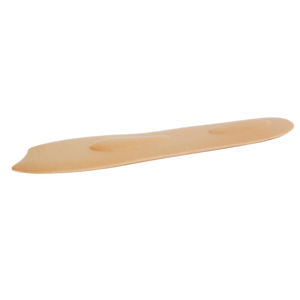 Elastic Memory Sponge Arch Support 3/4 Length Massage Insoles Beige